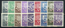 547/55A ** - Wapenschilden - Uit BL10/10A - Volledige Reeks 18w. - Unused Stamps
