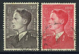 879A + 1075 - Koning Boudewijn - Gestempeld - Wit Papier - Used Stamps