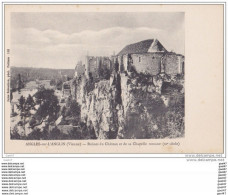 Cpa Réf-JP-Vv-19 (   Dép-86 à ANGLES Sur L'ANGLIN )  Ruines Du Château Et De Sa Chapelle Romane XIe  Siecle - Autres & Non Classés