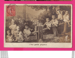 CPA (Réf: Z 3213) (FANTAISIE BÉBÉS PHOTOMONTAGE) Bébés  Nos Gentils Poupons Avec Balançoire - Bébés