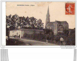 Cpa  (   Dep 85 )    à   BOURNEZEAU    "  L' Eglise "   1914 - Andere & Zonder Classificatie