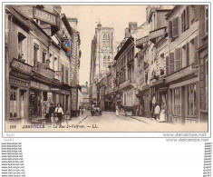 Cpa  (   Dep 80 )    à   ABBEVILLE     "  La Rue  St-Vulfran  "  1915 - Abbeville