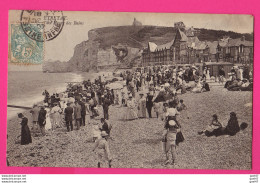 CPA (Réf: Z 4221)  ÉTRETAT (76 SEINE MARITIME) La Plage à L'heure Du Bain (animée) - Etretat