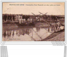 TRAVAUX DE GENIE - Construction D Une Passerelle Sur Deux Cadres Arc Boutés (Ref 1203) - Manoeuvres