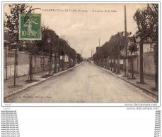 Cpa  ( Dep 89 )    à VILLENEUVE La GUYARD   "  L´Avenue De La Gare - Villeneuve-la-Guyard