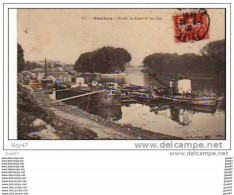 Cpa  (  Dep  92  )  à  ASNIERES   "  Bords De Seine Et Les Iles "  1908 Bateaux - Asnieres Sur Seine