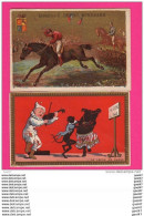 LOT DE 2 CHROMOS (Réf :  CL11) LIBRAIRIE H. DUTHU (chevaux) - Sonstige & Ohne Zuordnung