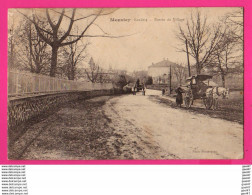 CPA (Réf: Z 2775) MOUSTEY (40 LANDES) Entrée Du Village Attelage Vache Et Cheval - Autres & Non Classés