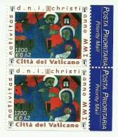 2001 - 1258a Natale 0,62 C. Coppia Da Libretto    +++++++ - Unused Stamps