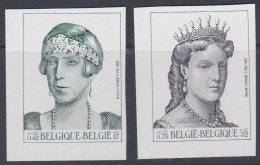 Belgique Non Dentelé 2001 2968-69 Reines Elisabeth Et Marie-Henriette  - 2001-…