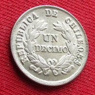 Chile 1 Un Decimo 1887 - Chili