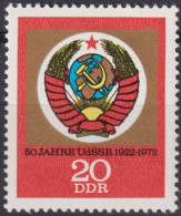 1972 DDR ** Mi:DD 1813, Sn:DD 1424, Yt:DD 1499, 50 Jahre Sowjetunion - Ungebraucht