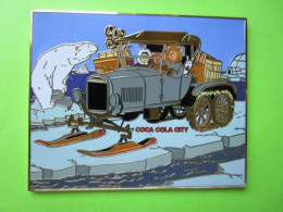 Gros Pin's BD Coca-Cola Tintin Milou Ours Polaire Banquise (9X7 Cm) - #676 - Coca-Cola