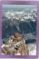 74 CHAMONIX MONT BLANC  Sommet Nord De L'Aiguille Du Midi Vue Plongeante Sur Chamonix Et Les Aiguilles Rouges - Chamonix-Mont-Blanc