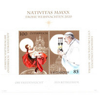2020 - Vaticano Santo Natale - Congiunta Con L'Austria  ++++++++ - Neufs