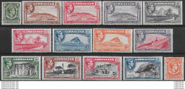 1938-51 Gibraltar Giorgio VI 14v. MNH SG N. 121/31 - Other & Unclassified