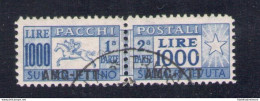 1954 TRIESTE A - Pacco Postale N. 26/I - Dentellatura Lineare 13 1/4 - Usato - Sonstige & Ohne Zuordnung