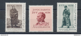 1952 TRIESTE B, N° 52/54 - 60° Compleanno Del Generale Tito , MNH** - Andere & Zonder Classificatie