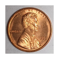 ÉTATS UNIS - Km 201 - 1 CENT - LINCOLN SMALL CENT - 1993 - MEMORIAL - SPL - 1959-…: Lincoln, Memorial Reverse