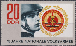 1971 DDR ** Mi:DD 1652, Sn:DD 1278, Yt:DD 1334, 15 Jahre Nationale Volkspartei - Unused Stamps