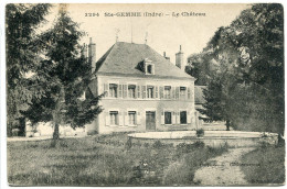 INDRE * CPA Ecrite En 1919 * SAINTE GEMME Le Château * Collection G.G. - Autres & Non Classés