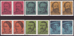 Yugoslavia 1975 - Famous People - Mi 1609-1614 - MNH**VF - Unused Stamps