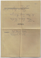 Germany 1944 Feldpost Sheet For Sent To Drasenhofen Austria Numbered Adress 45179 Bakery Company With Letter - Feldpost 2e Wereldoorlog