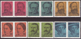 Yugoslavia 1975 - Famous People - Mi 1609-1614 - MNH**VF - Neufs