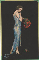 TH3703  --  LADY WITH FLOWER  --  ERWARTUNGSVOLL - Other & Unclassified