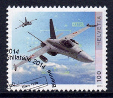 Suisse // Schweiz // 2014 // Forces Aériennes Suisses, FA 18 No.1493 Oblitéré - Used Stamps