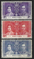 GRENADA 1937 - GRANADA - CORONACION DE GEORGE VI - YVERT 119/121** - Grenada (...-1974)