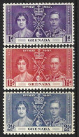 GRENADA 1937 - GRANADA - CORONACION DE GEORGE VI - YVERT 119/121** - Grenade (...-1974)