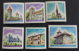 1967 RUMÄNIEN - ROMANIA   Architektur Bauwerke Kirchen Mi.2600-05 MNH ** Postfrisch  #6472 - Unused Stamps