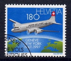 Suisse // Schweiz // 1997 // 50 Ans Des Vols Swissair Sur L'Atlantique Nord  No.918 - Gebruikt