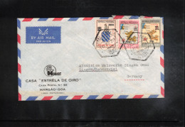 Portugese India 1959 Interesting Airmail Letter - Portugiesisch-Indien