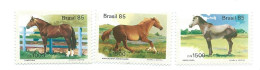 Brasile, Brazil 1985 , Cavalli In Fattoria , Horse , Pferde, Chevaux , Serie Completa ; New. - Paarden