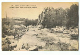 CPA - 43 - Entre Le Chambon De Tence Et Tence, Bords Du Lignon, Roche Et Gouffre De Gouratier - Exp De MAZET 1917 - Le Chambon-sur-Lignon