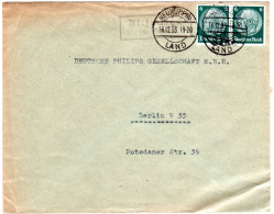 DR 1933, Landpoststpl. ALTFRIESACK (Kr. Ruppin) Auf Firmen Brief M. 2x6 Pf. - Cartas & Documentos