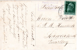 Bayern 1913, Posthilfstelle NEUHAUS Taxe Scheffau Auf Karte M. 5 Pf.  - Briefe U. Dokumente