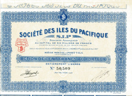 Société Des ILES Du PACIFIQUE (Port-Vila, Nouvelles Hébrides) - Asie
