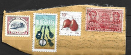 "Bluegrass Music" New Stamp 2024,  Including The $ 2,00 Inverted Jenny Stamp On Letter Fragment - Usati