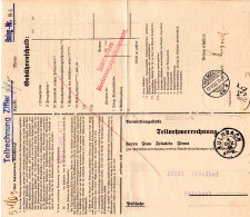 DR 1929, Postformular Telefongebühren M. 2 Versch. Kulmbach Stempeln - Brieven En Documenten