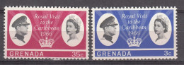 GRENADA 1966 - GRANADA - VISITA DE LOS REYES - YVERT 198/199** - Grenade (...-1974)