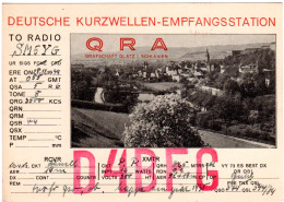 DR 1934, Attraktive Radio Funk Karte V. Glatz In Schlesien M. Ortsansicht - Cartas & Documentos