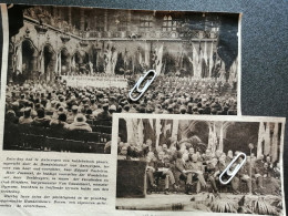 ANTWERPEN 1931 / HULDEBETOON VAN OUD VOORZITTER EDGARD CASTELEIN / HEER JUSSIANT  / HEER SEELDRAGERS /  ERETRIBUNE - Ohne Zuordnung