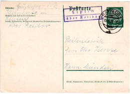 DR 1939, Landpost Stpl. LIPTIN über Ratibor Auf 6 Pf. Ganzsache - Cartas & Documentos