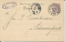 DR 1886, Klaucke Nr.77 HANN. MÜNDEN A Klar Auf 5 Pf. Ganzsache  - Lettres & Documents