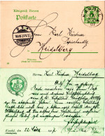 Bayern 1907, Gebr. 5 Pf. Ganzsache M. Rücks. Illustriertem Zudruck V. Kandel - Briefe U. Dokumente