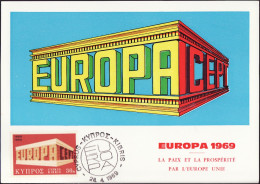 Europa CEPT 1969 Chypre - Cyprus - Zypern CM Y&T N°312 - Michel N°MK320 - 30m EUROPA - 1969