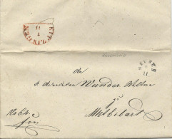 Bayern 1846, Fingerhut Stpl. NEUSES Auf Brief V. Wiesentheid N. Mkt. Bibart #319 - Covers & Documents